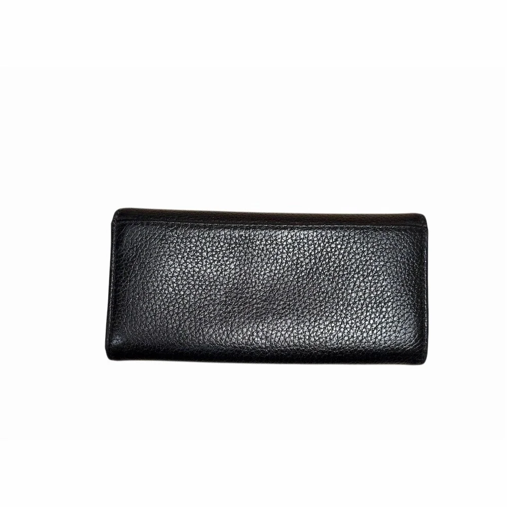 Michael Kors Black Fulton Flap Continental Wallet